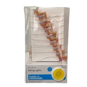 Target Room Essentials Reindeer String Lights 20 lights 6’ Battery Operated